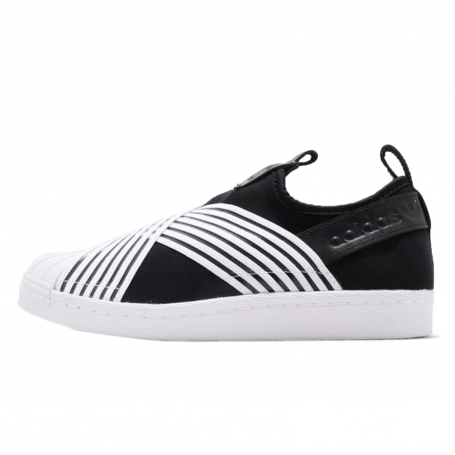 adidas WMNS Superstar Slip On Black Footwear White D96703 - KicksOnFire.com