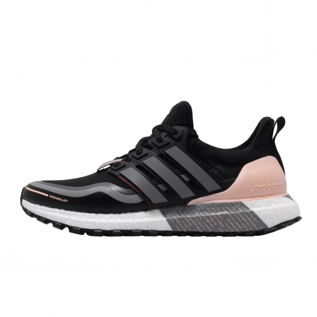ultra boost pink and black
