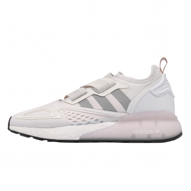 adidas WMNS ZX 2K Boost Lite Footwear White Grey Two Purple Tint - May 2021 - G55647
