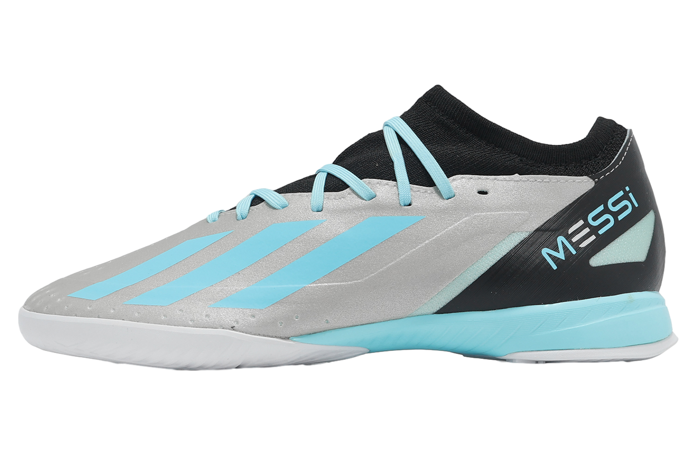Adidas X Crazyfast Messi.3 IN Silver Metallic / Bliss Blue