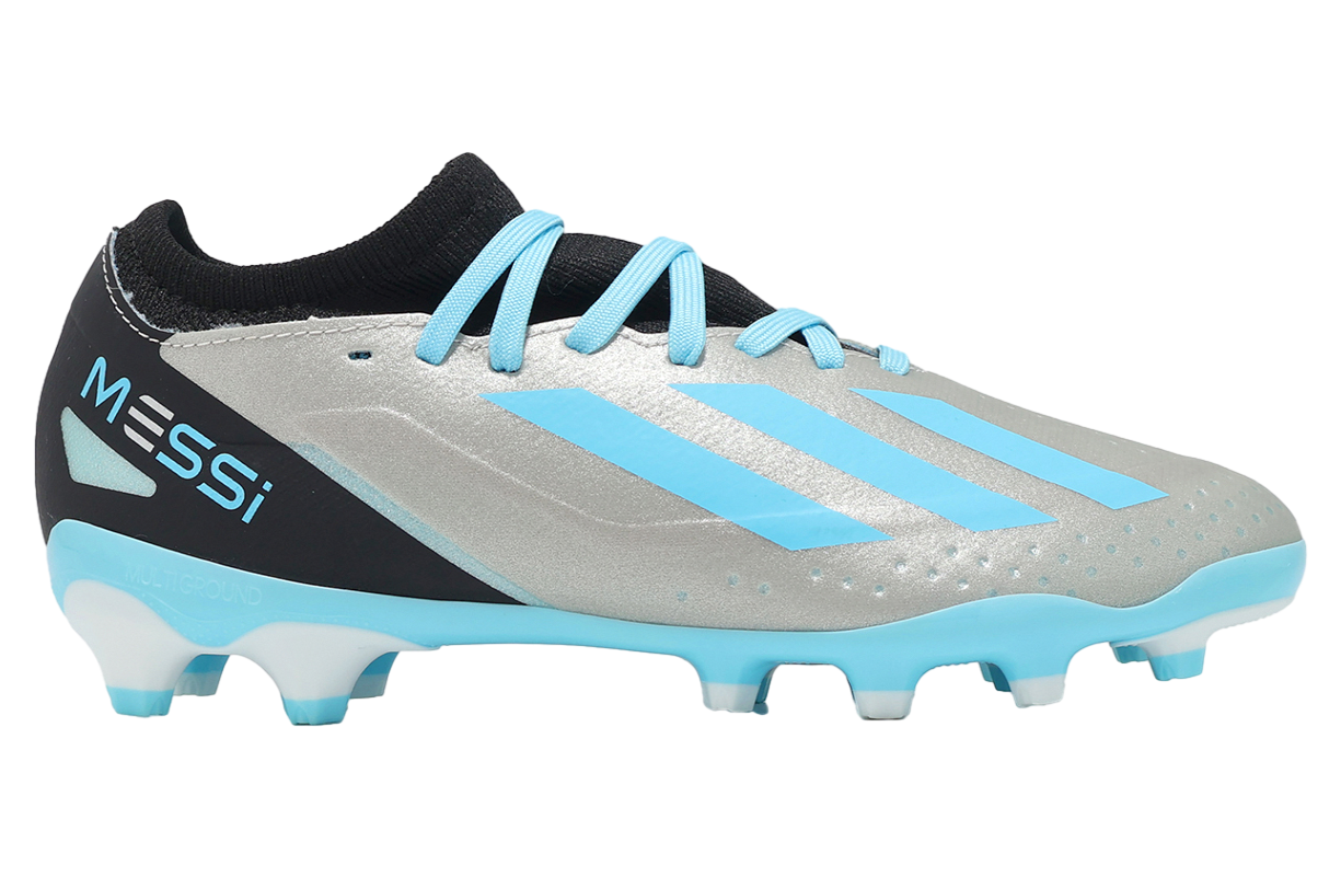 Adidas X Crazyfast Messi.3 MG GS Silver Metallic / Bliss Blue