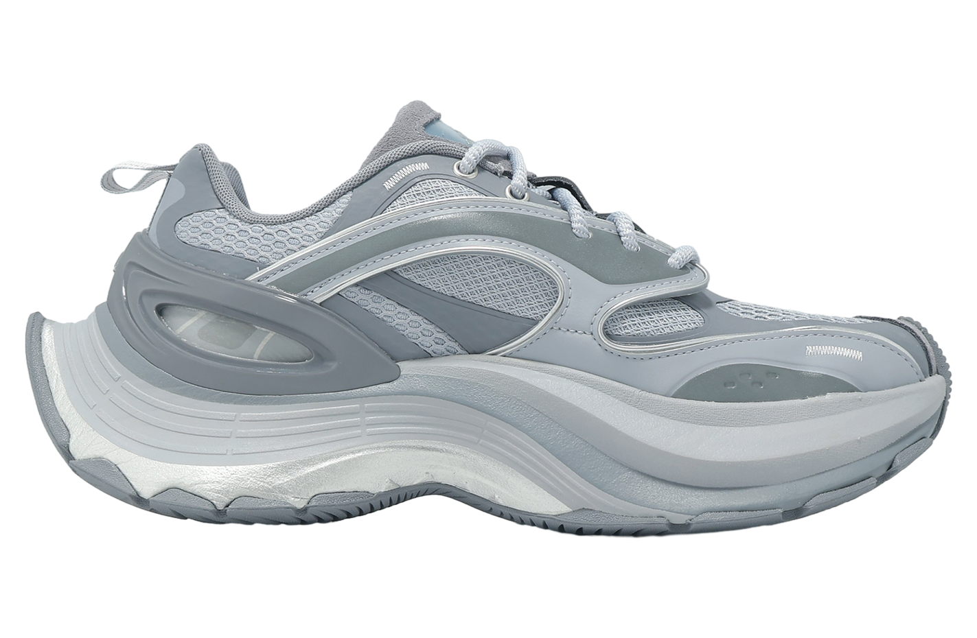 スニーカー adidas Adista XLG Silver adidas XLG Runner Deluxe Grey Metallic Silver Men's - JR9631