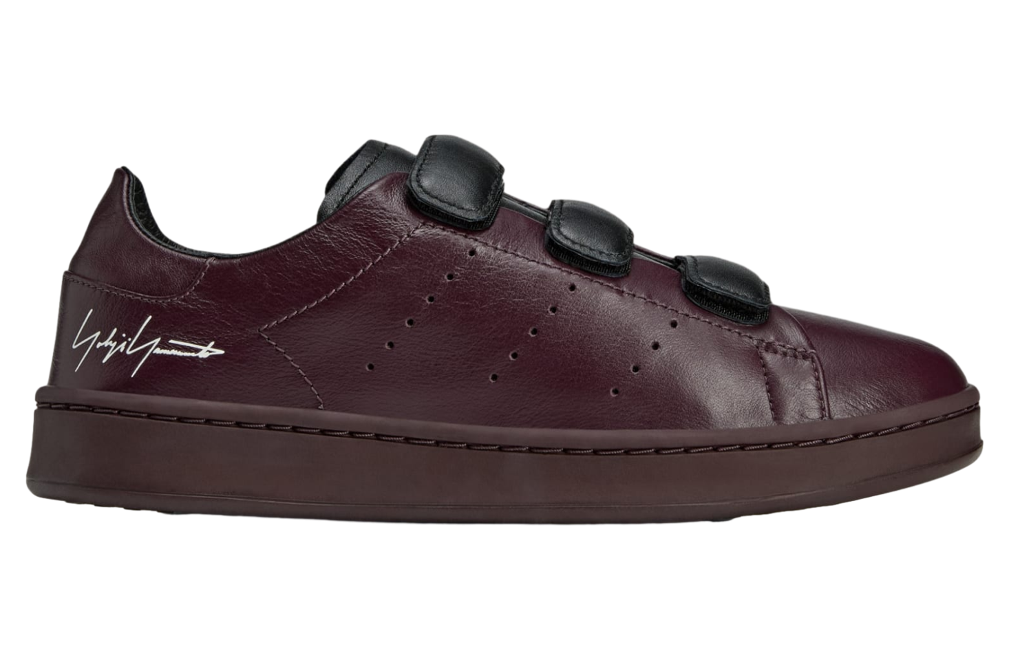 Adidas Y-3 Stan Smith Hook-and-loop Shadow Maroon / Black