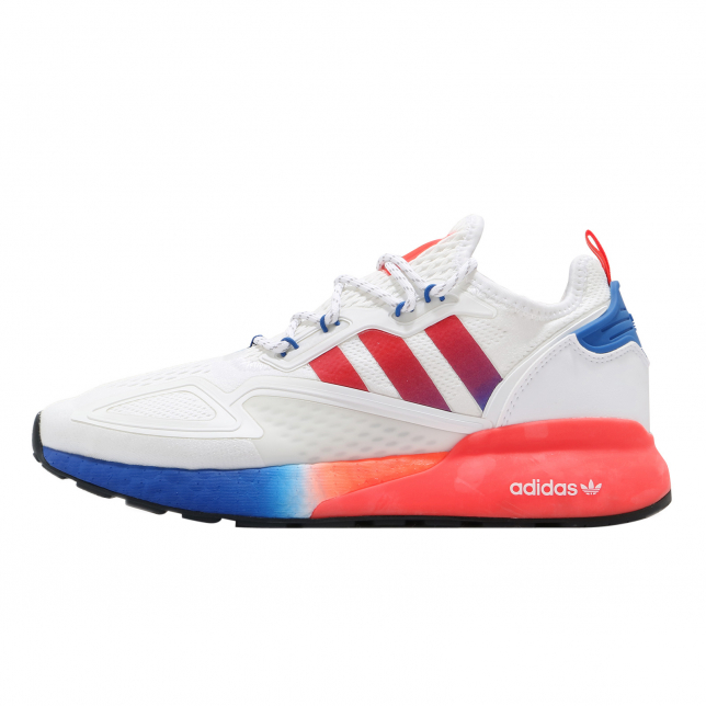 adidas ZX 2K Boost Cloud White Solar Red - Aug. 2020 - FV9996