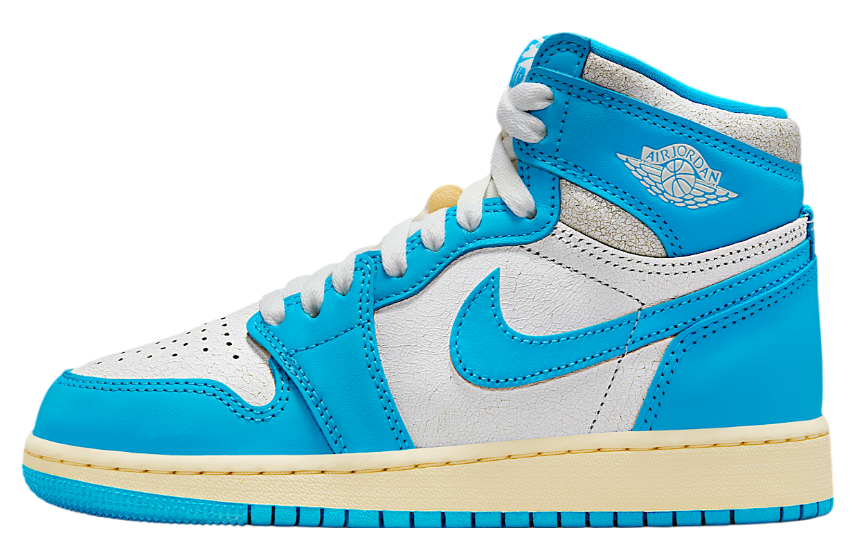 Air Jordan 1 High Og Unc Reimagined Gs Dark Powder Blue / Sail