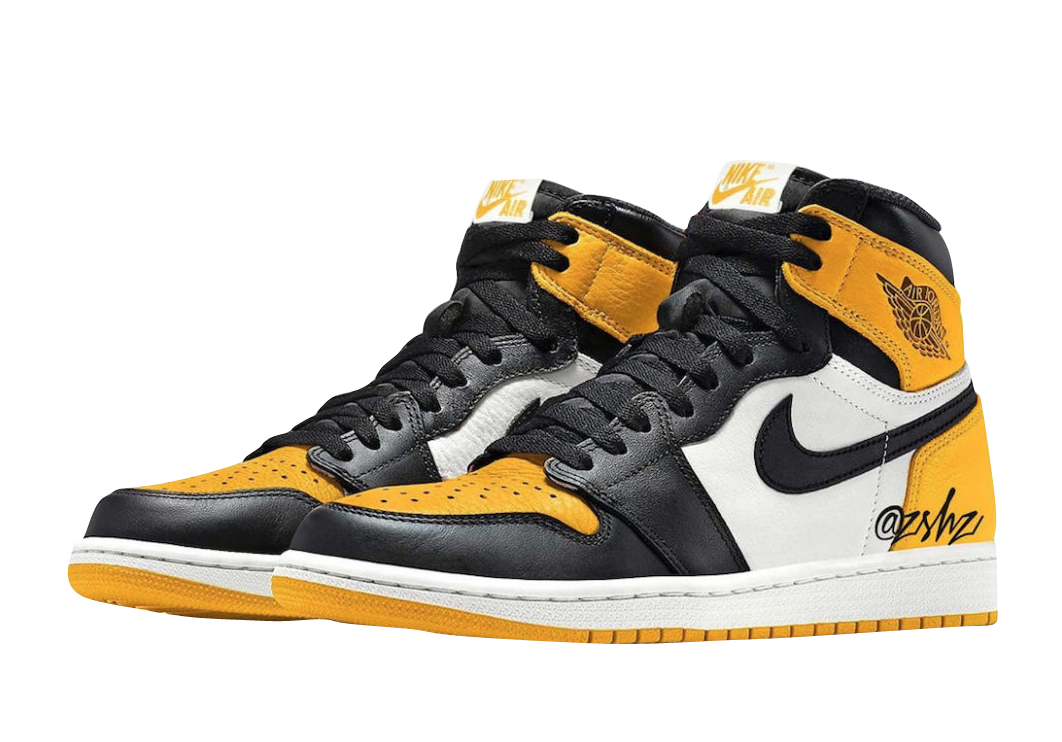 jordan 1 yellow toe black