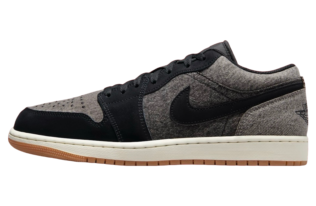 Air Jordan 1 Low Black Denim