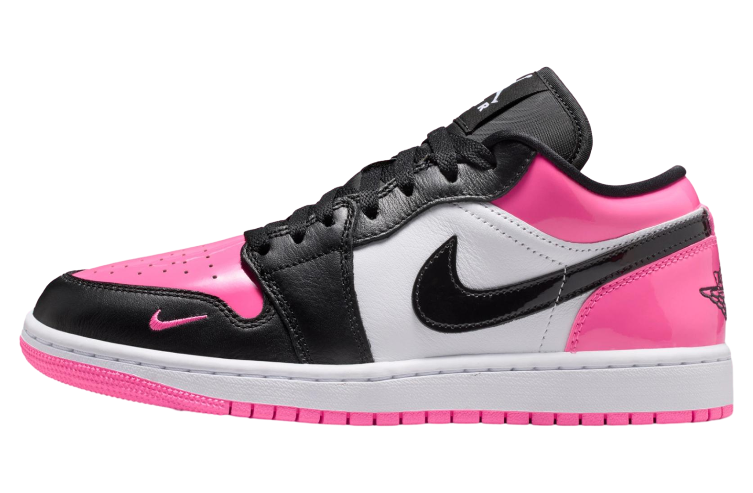 Air Jordan 1 Low Black / Pink Patent