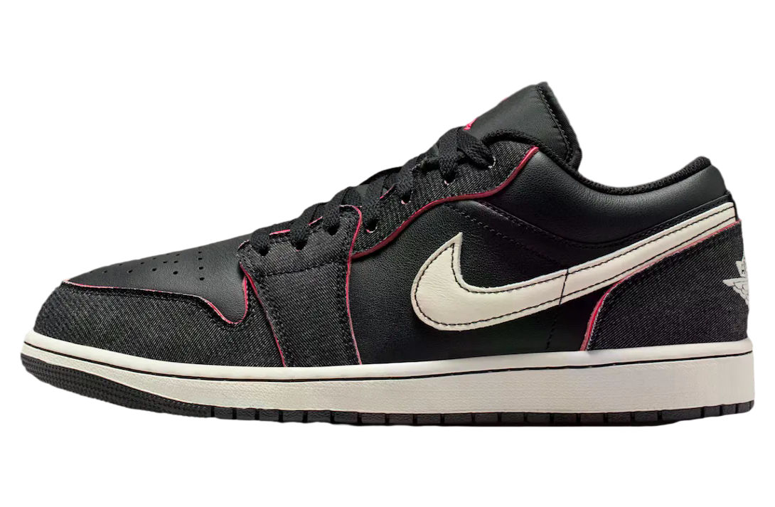 Air Jordan 1 Low Black / Racer Pink