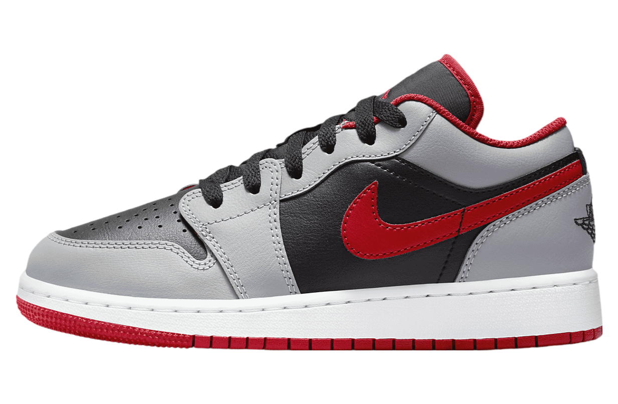 Air Jordan 1 Low GS Black / Cement Grey / Fire Red