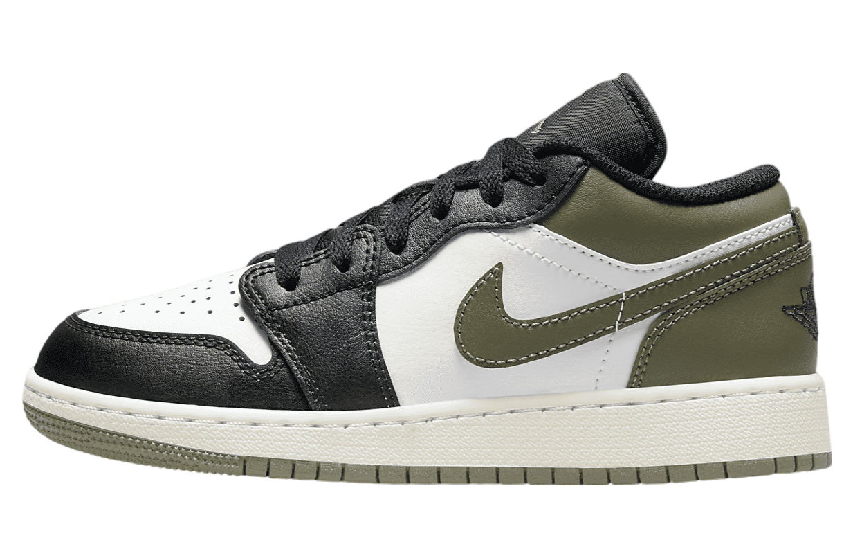 Air Jordan 1 Low GS Black / Medium Olive