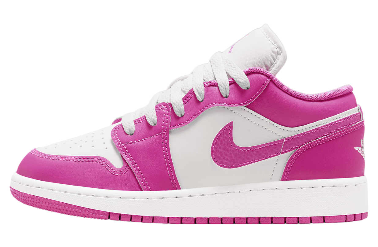 Air Jordan 1 Low GS Fire Pink / White