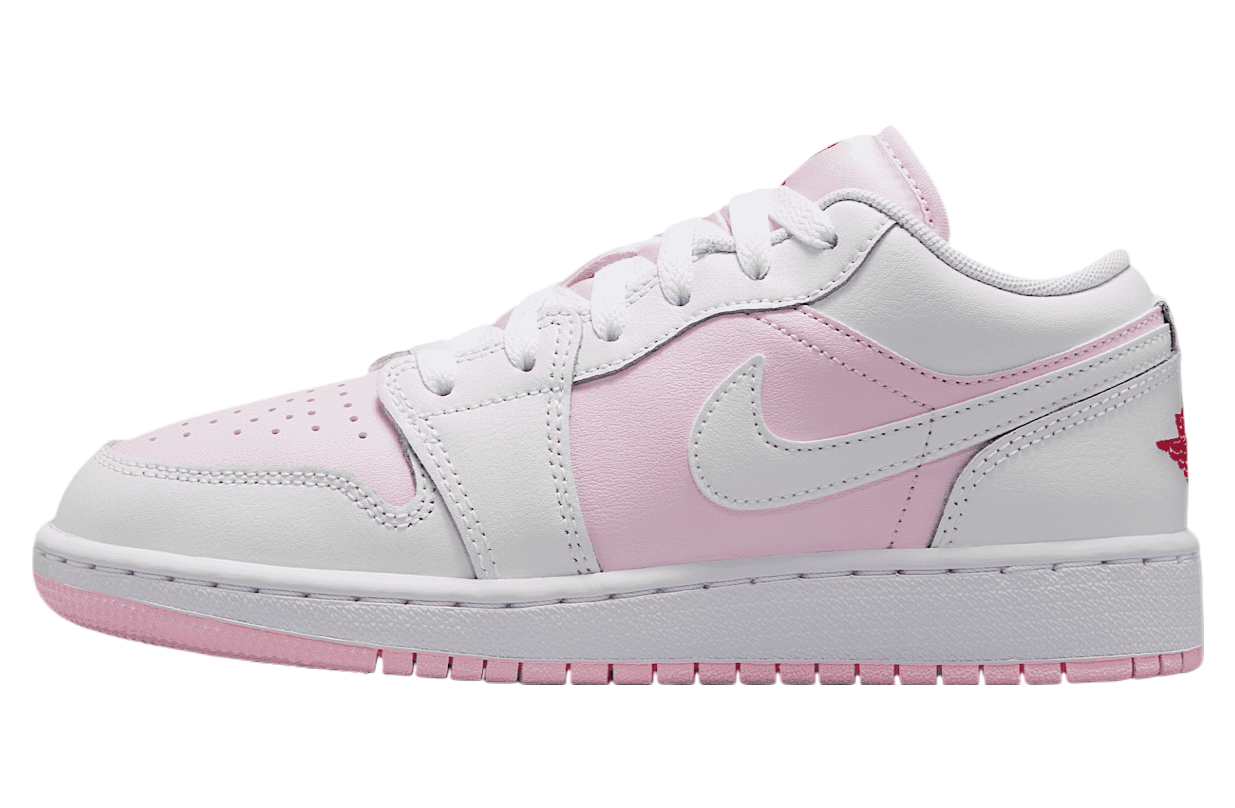 Air Jordan 1 Low GS Pink Foam / Fire Red