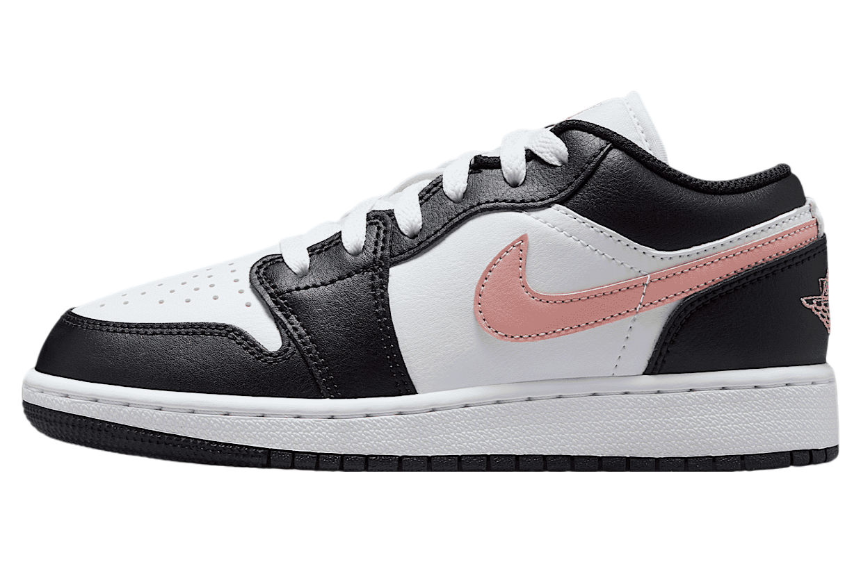 Air Jordan 1 Low Gs White / Black / Rust Pink