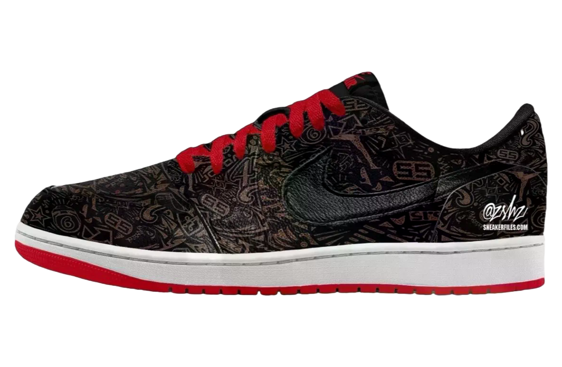 Air Jordan 1 Low OG Laser Black / University Red