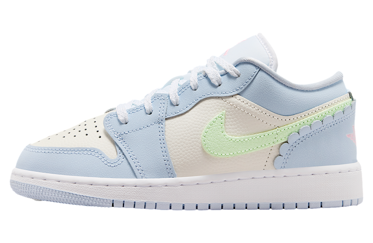 Air Jordan 1 Low SE GS Half Blue / Sail