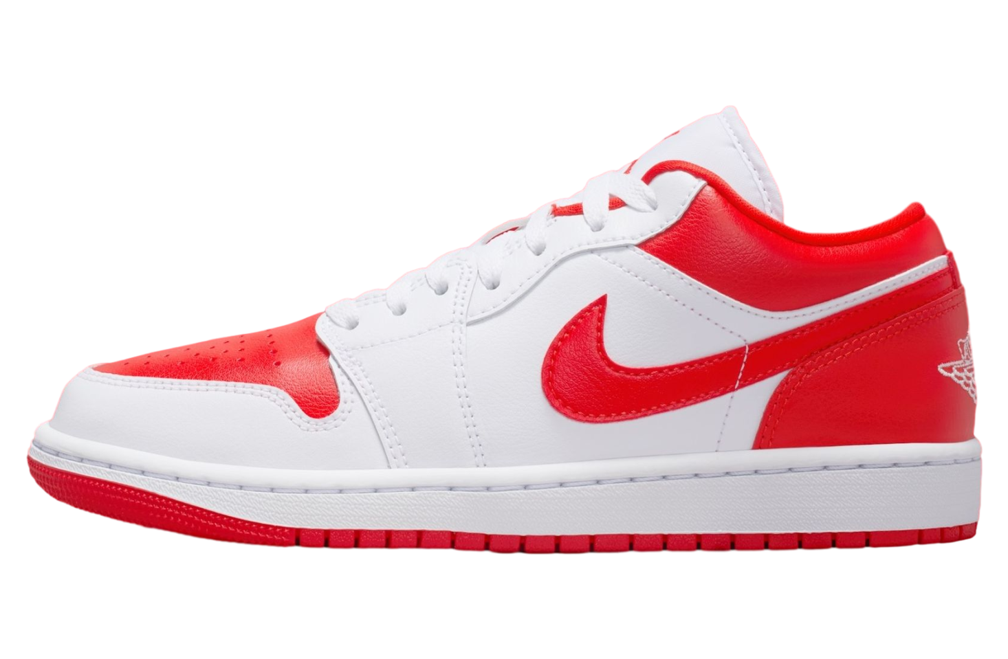 Air Jordan 1 Low White / Chile Red