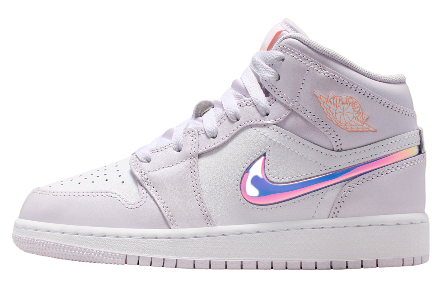 Air Jordan 1 Mid Gs Barely Grape / White