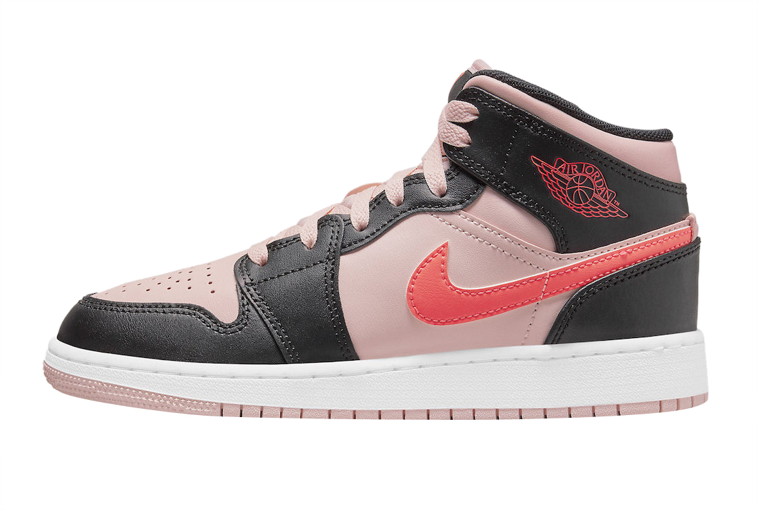 Air Jordan 1 Mid GS Pink Crimson 554725-604