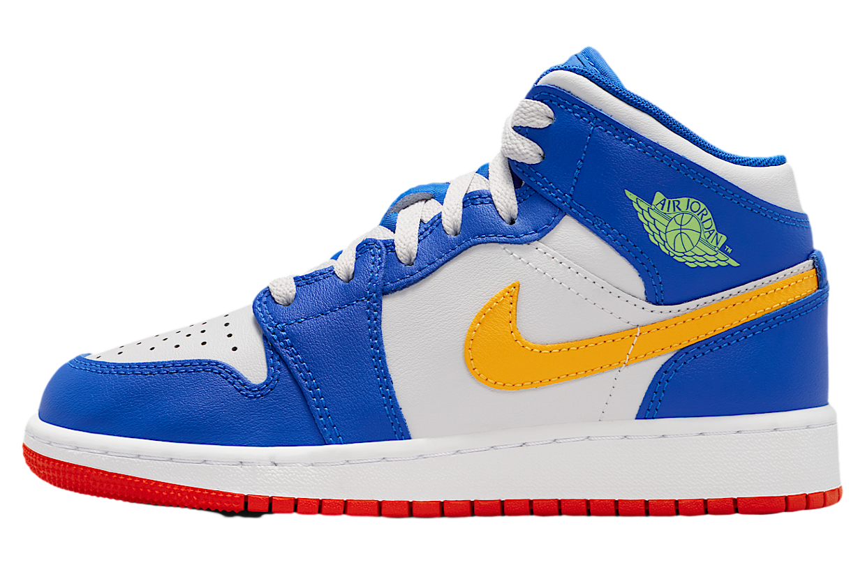 Air Jordan 1 Mid GS Racer Blue / Gold