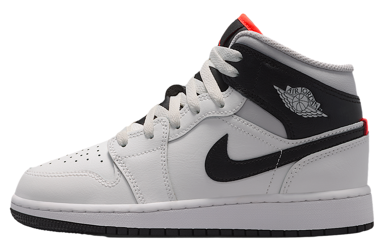 Air Jordan 1 Mid GS Summit White / Infrared 23