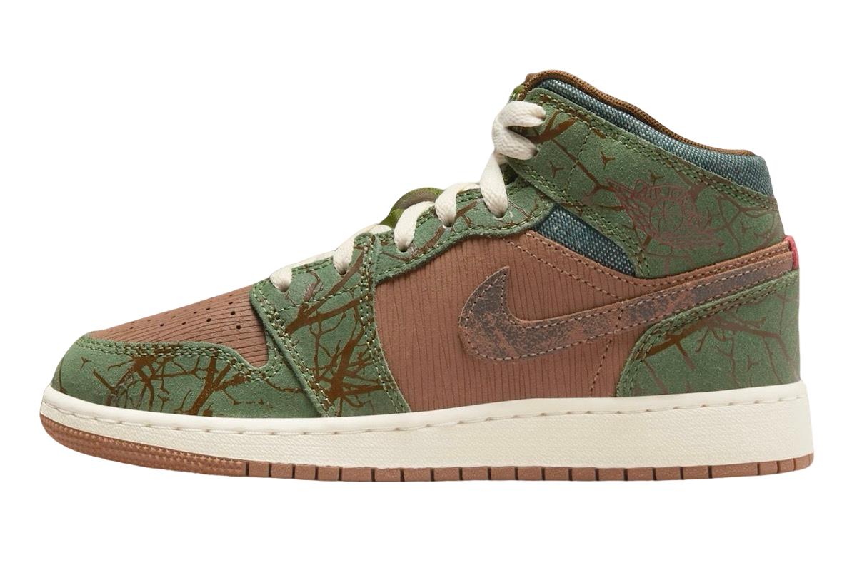 Air Jordan 1 Mid GS Treeline