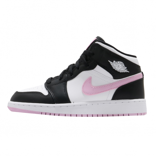 Air Jordan 1 Mid GS White Black Light Arctic Pink