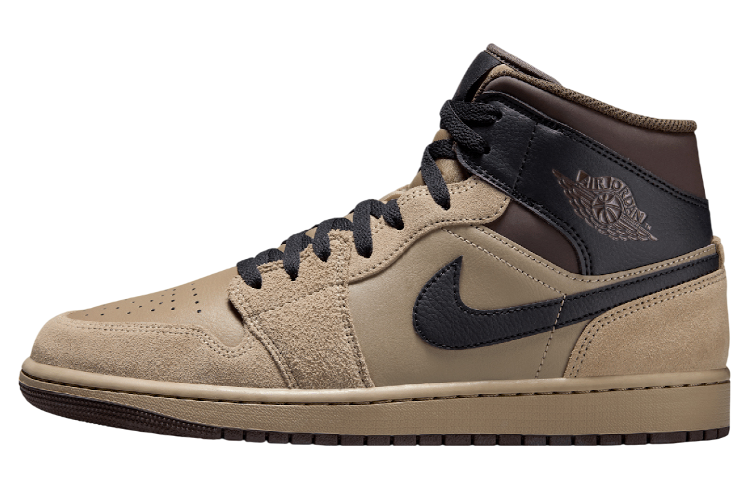 Air Jordan 1 Mid Khaki / Baroque Brown