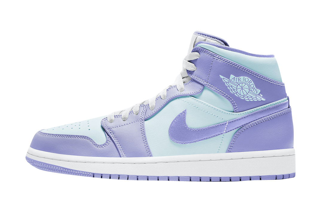 blue and purple jordan ones