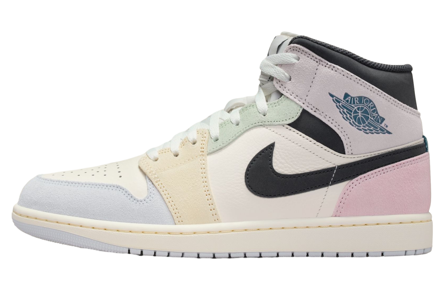 Air Jordan 1 Mid Sail / Iced Jade
