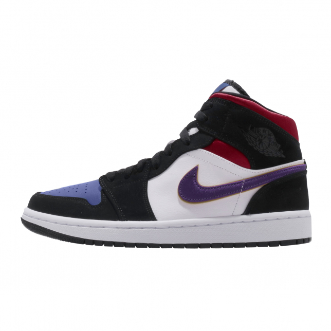 Purple and red jordans on sale