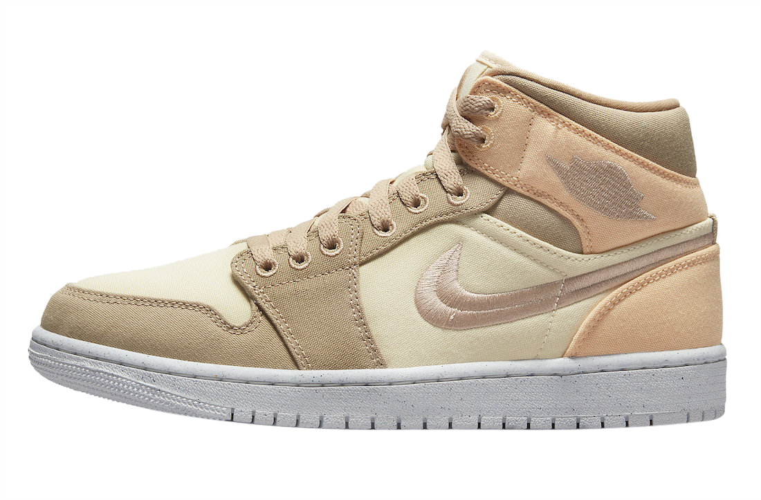 Air Jordan 1 Mid SE WMNS Canvas Khaki