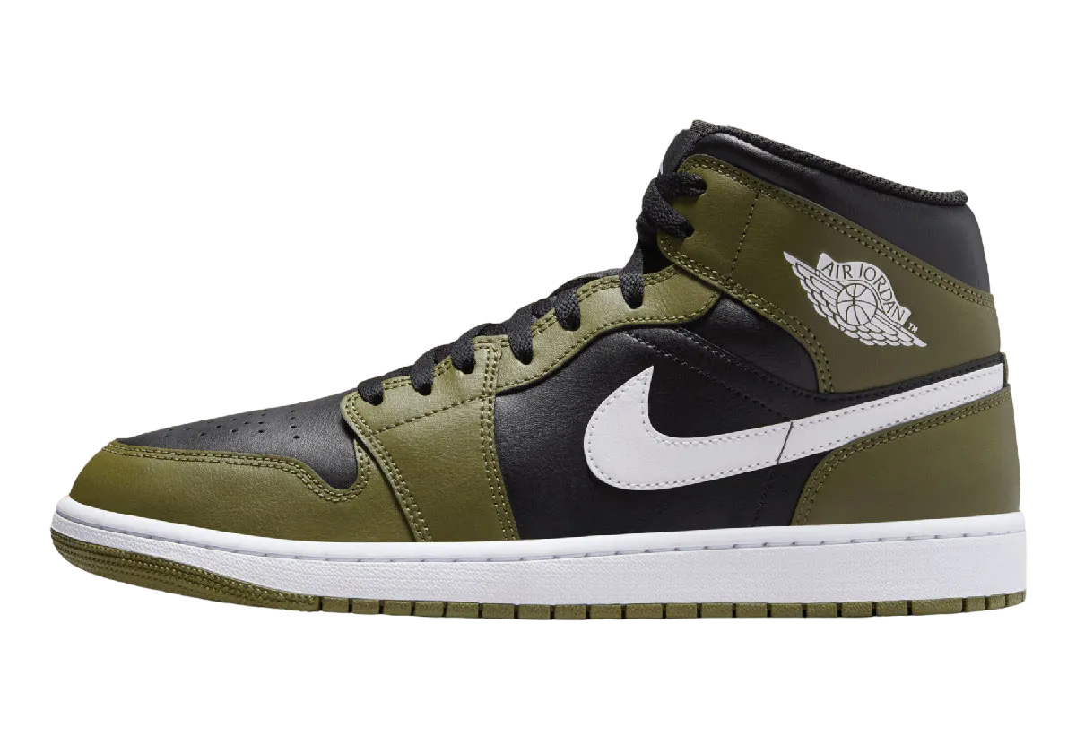 Olive green and black air jordan 1 hotsell