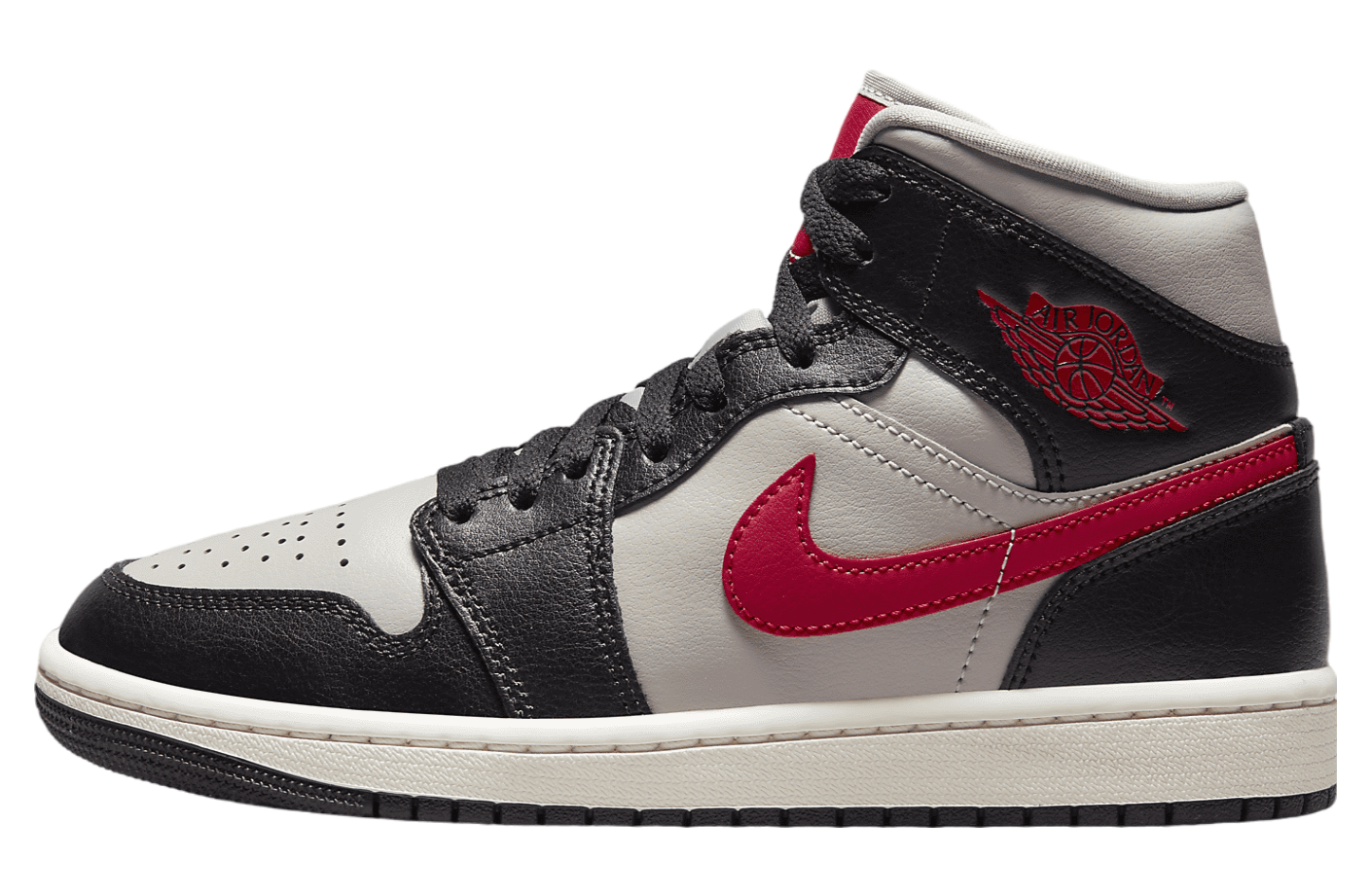 Air Jordan 1 Mid WMNS Black / College Grey / Gym Red