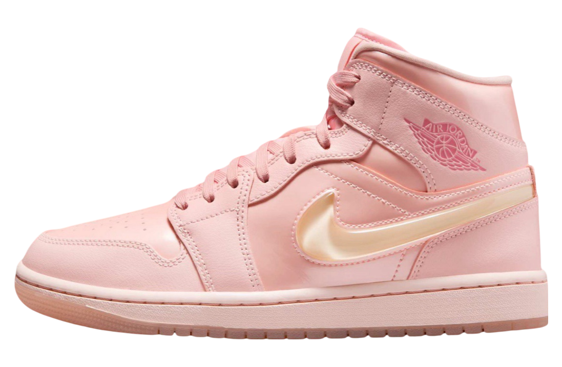 Air Jordan 1 Mid WMNS Pink Patent