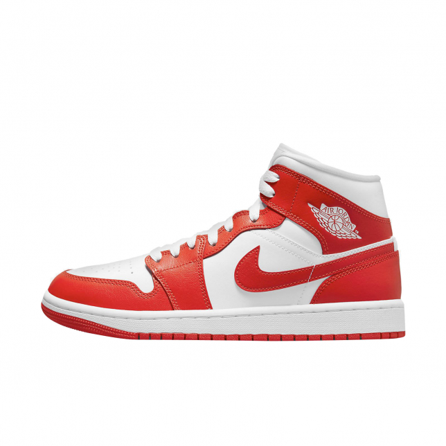 all white and red jordan 1
