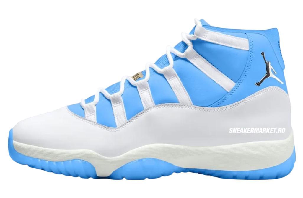 Air Jordan 11 Metallic Silver / Football Blue