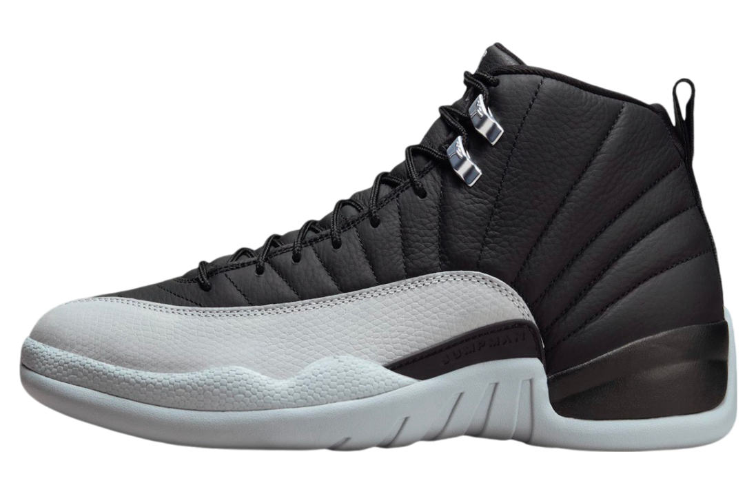 Jordan 12 black and gray on sale