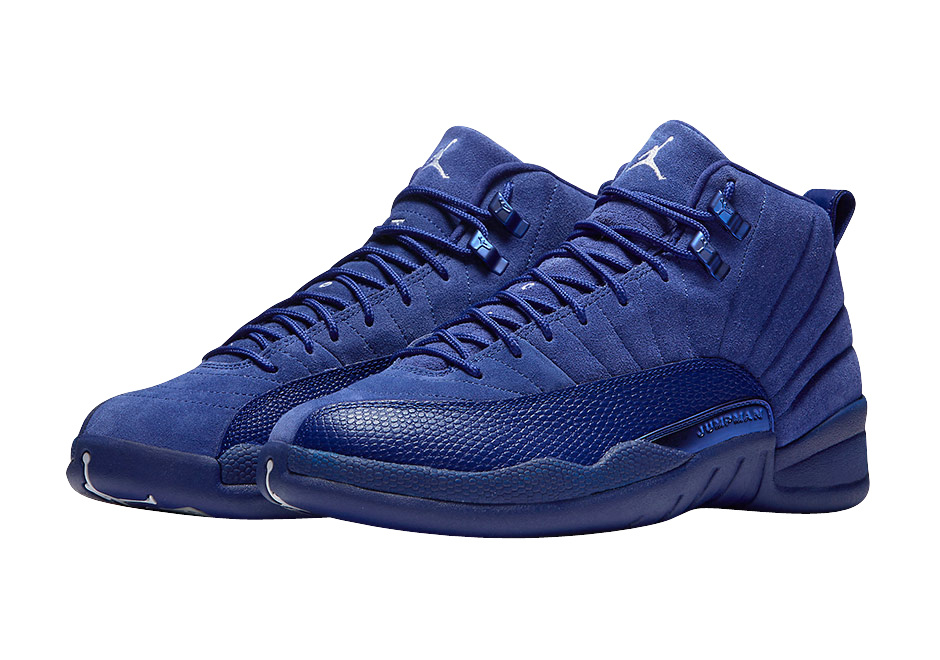 BUY Air Jordan 12 GS Blue Suede 