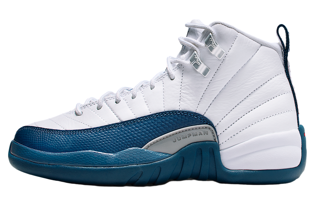 Air Jordan 12 ホワイト/ブルー Air Jordan 12 Retro 'WHT/University BLU-Metallic Silver