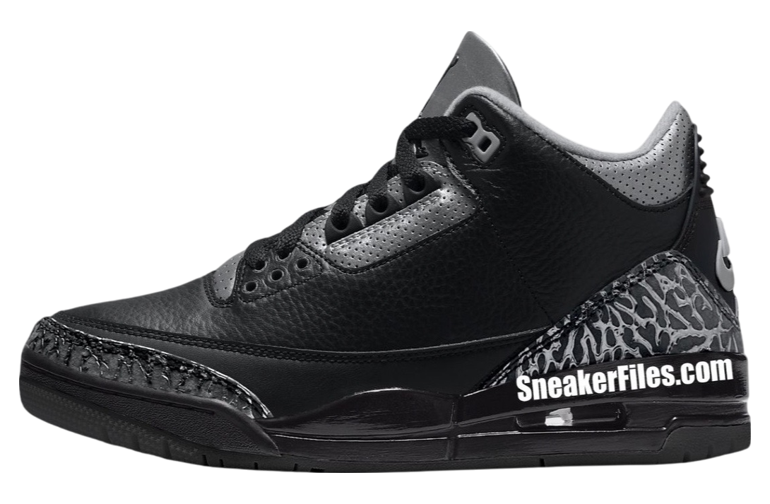 Air Jordan 3 El Grito Black Metallic Silver