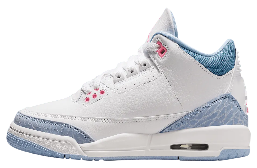 Air Jordan 3 Gs White / Cobalt Bliss