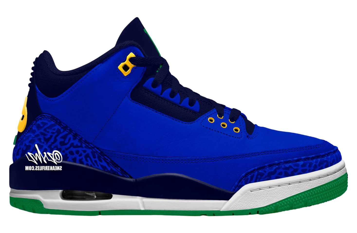 Air Jordan 3 Racer Blue / Lucky Green