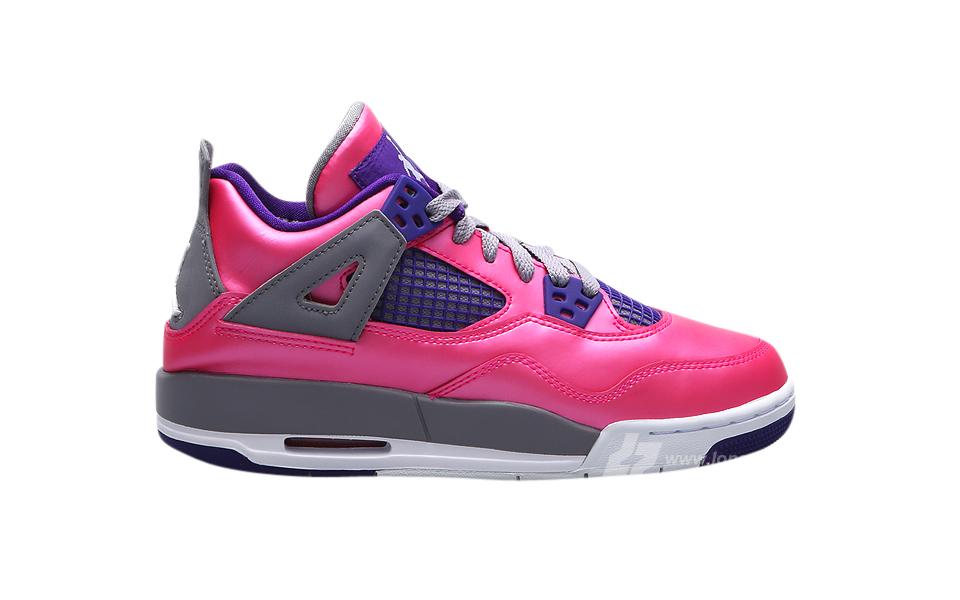 Pink and hotsell purple jordans