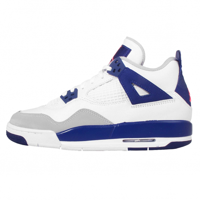 white and blue 4s jordans