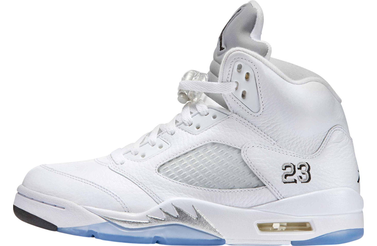 Air Jordan 5 White / Black / Metallic Silver - Jun 2026