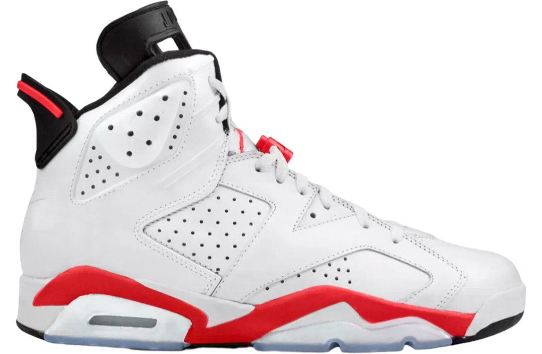 Air Jordan 6 White Infrared White / Light Crimson