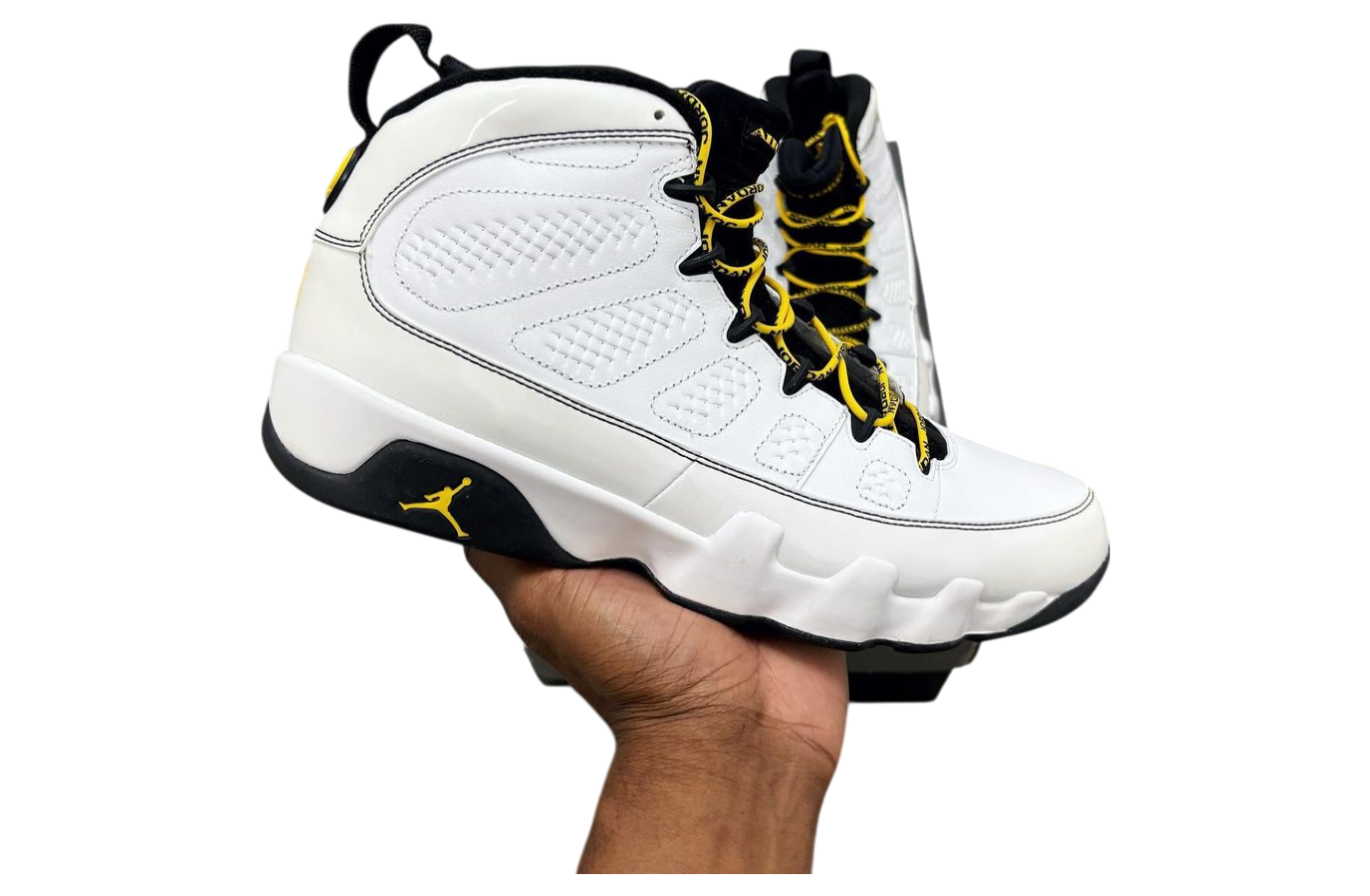 Air Jordan 9 Quai 54 White / Varsity Maize