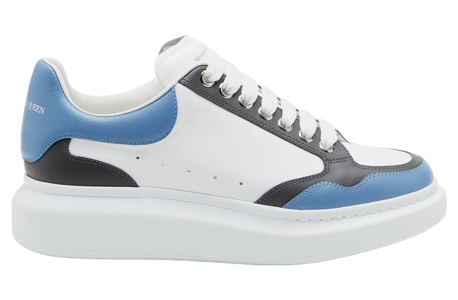 Alexander Mcqueen Oversized White / Blue / Ash Grey