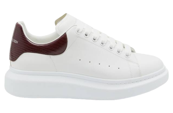 Alexander Mcqueen Oversized White / Burgundy